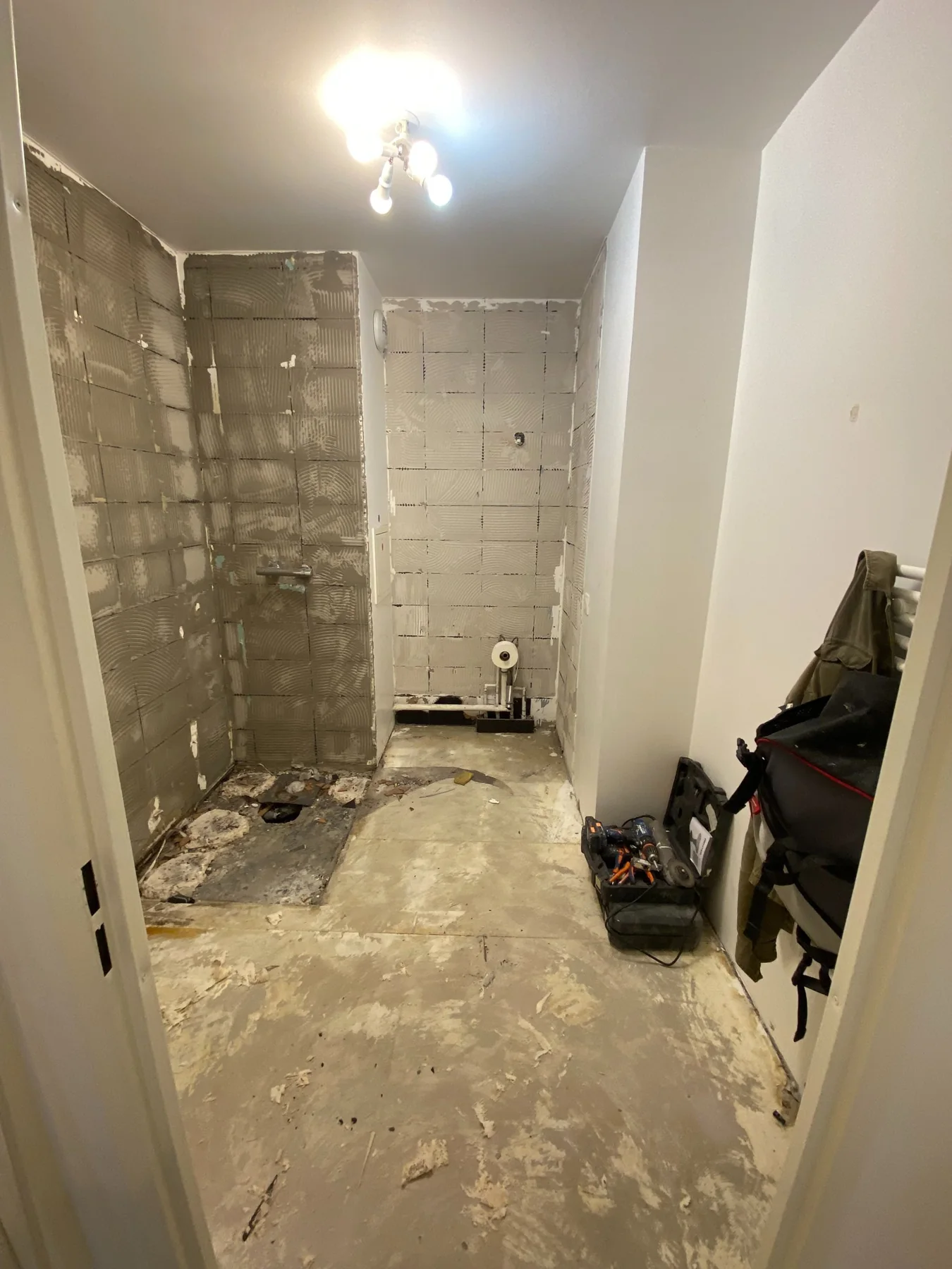 Pendant les travaux