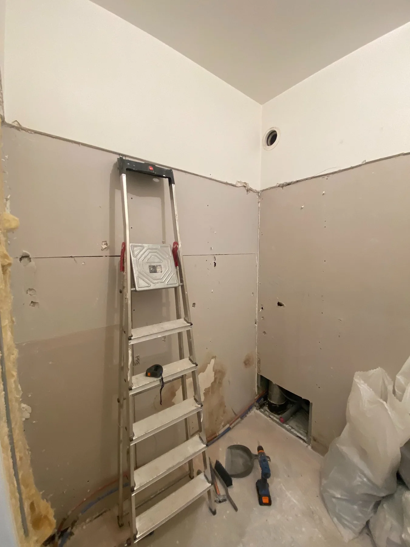 Pendant les travaux