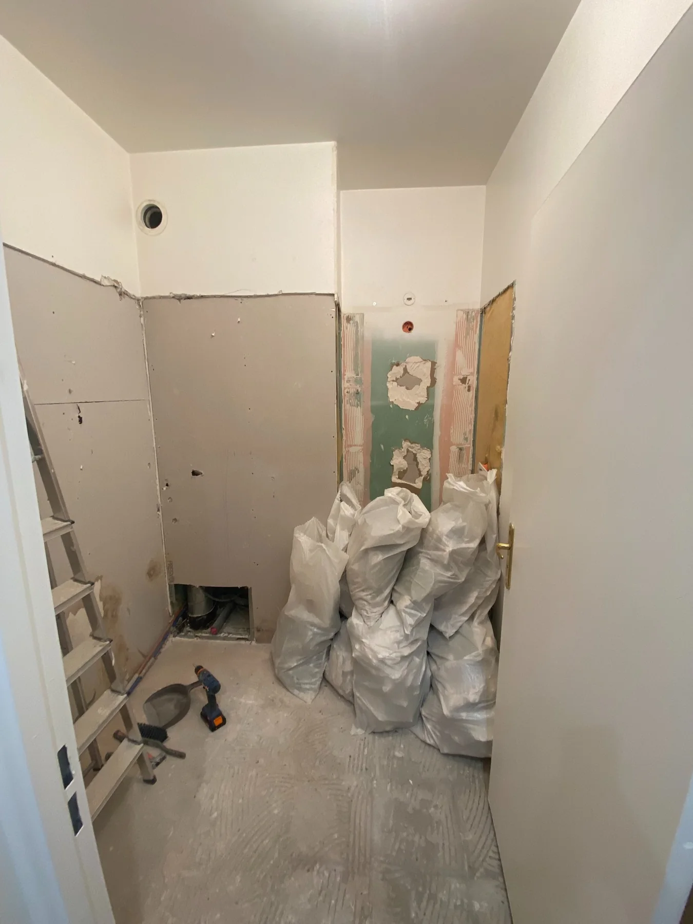 Pendant les travaux, après la dépose